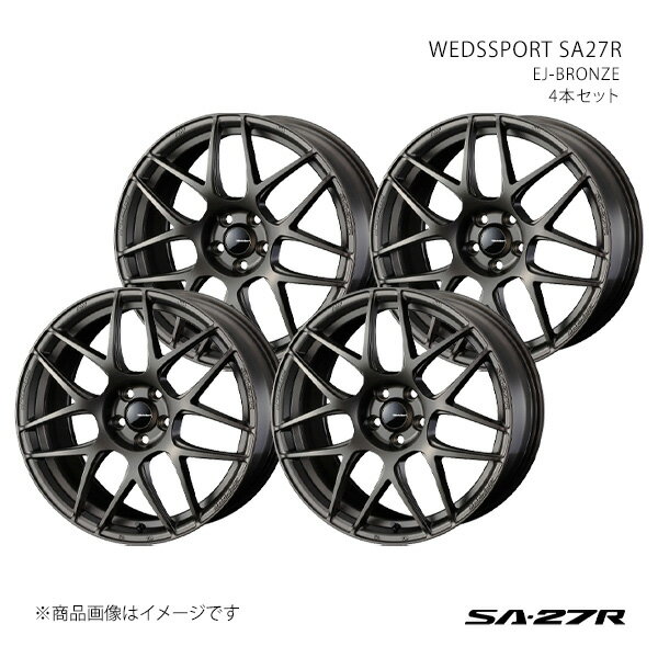 SA27R インプレッサWRX STI GRB・GRF・GVB・GVF(4ポットキャリパー) アルミホイール4本セット 0074197×4【18×8.5J 5-114.3 INSET50 EJ-BRONZE】