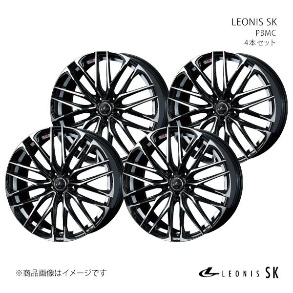 LEONIS SK レガシィB4 BL系(ブレンボキャリパー除く) ホイール 4本セット 0038326×4【18×7.0J 5-100 INSET47 パールブラックミラー】