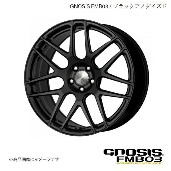 GNOSIS FMB03 マツダ アクセラ スポーツ DBA-BM5FS 1台分 ホイール 4本 【 19×8J 5-114.3 INSET47 ブラックアノダイズド】