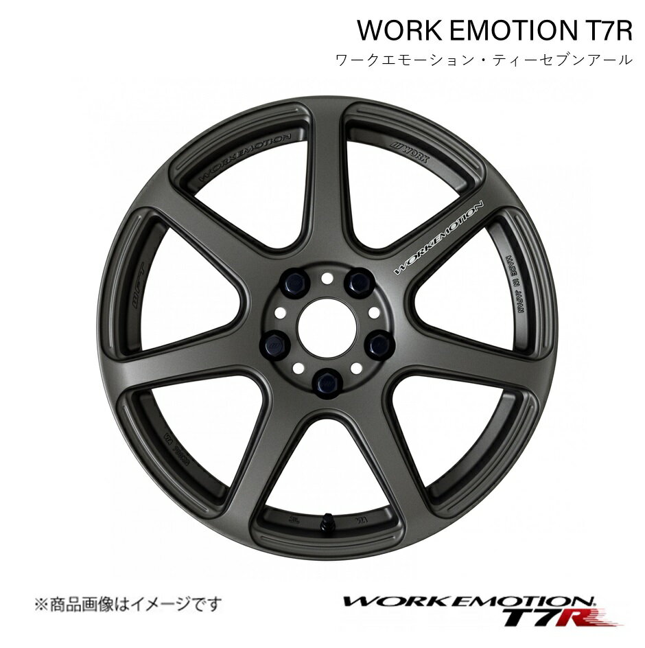 WORK EMOTION T7R トヨタ ist DBA-NCP110 1ピース ホイール 1本【17×7J 5-100 INSET47 マットカーボン】