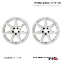WORK EMOTION T7R トヨタ bB DBA-QNC21 1ピース ホイール 2本【17×7J 4-100 INSET38 ホワイト】(2)