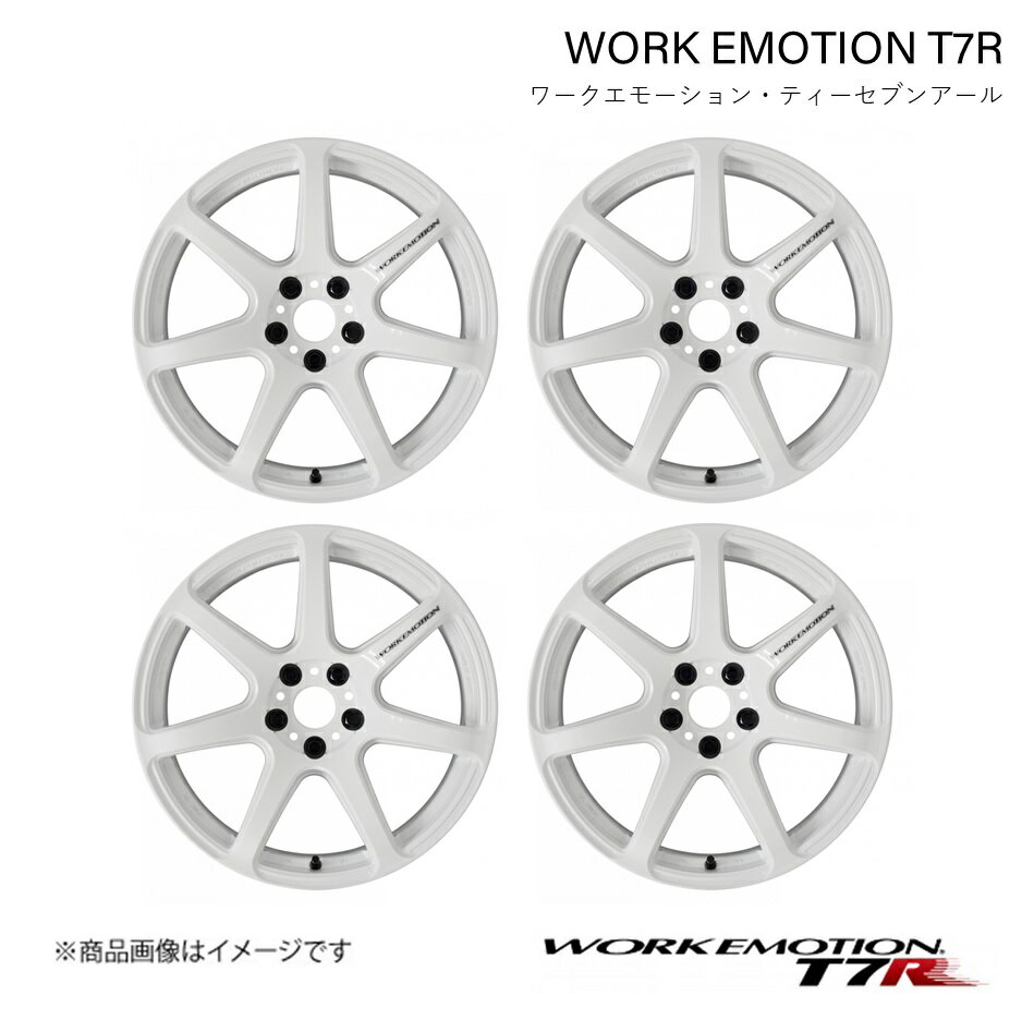 WORK EMOTION T7R ホンダ ZR-V e:HEV 6AA-RZ6 1ピース ホイール 4本 1台分【18×7.5J 5-114.3 INSET47 ホワイト】