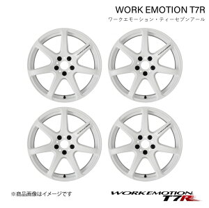 WORK EMOTION T7R トヨタ GRカローラ 4BA-GZEA14H 1ピース ホイール 4本 1台分【18×8.5J 5-114.3 INSET30 ホワイト】