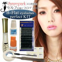 B-Flat eyelashes Perfect KIT セルフ マツエク キット 豪華 パーフェクトセット コーティング美容液 グルー2ml グルーシート ツイザー まつ毛ブラシ テープ ジェルリムーバー セルフ解説付き セルフ セット