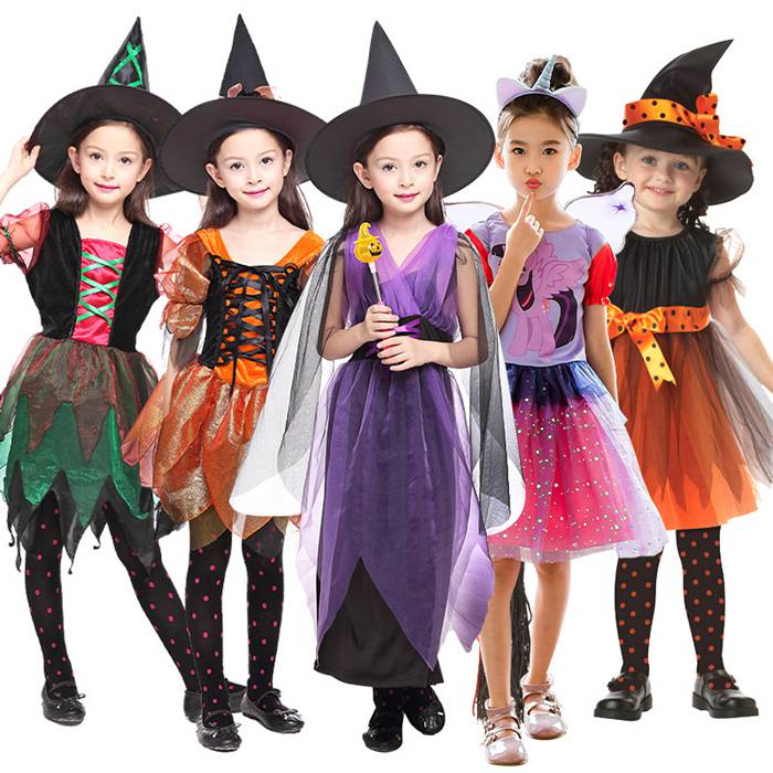 halloween65カラー：TYPEA、TYPEB、TYPEC、TYPED商品内容：ワンピース+帽子（ほかのアクセサリーはついておりません）サイズ：100cm110cm120cm130cm140cm150cm素材ポリエステルハロウィンや学園祭で盛り上がること間違いなし！ハロウィンだけでなく、学園祭や文化祭などのイベントにも楽しめる◆商品写真はできる限り実物の色に近づけるよう加工しておりますが、お客様のお使いのモニター設定、お部屋の照明等により実際の商品と色味が異なる場合がございます。◆実寸（平置きした状態でメジャーで計測したもの）とヌード寸（タグについているおおよそ●cmの方対象を表すサイズ表記）とは測り方が異なります為、サイズ比較対照となりません。
