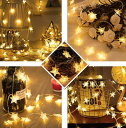 イルミネーションライト クリスマス LEDライト3m 電池式 ショーウインドー 飾り おしゃれ 可愛い デコレーション プレゼント サンタ ギフト 室内 屋外