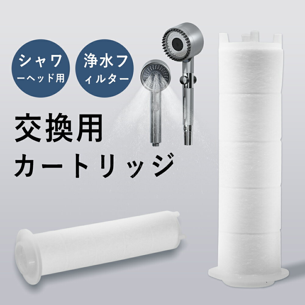 シャワーヘッド交換用カートリッジ 2個セットカートリッジ 交換用フィルター シャワーヘッド 塩素除去 浄水フィルター 2本セット 送料無料