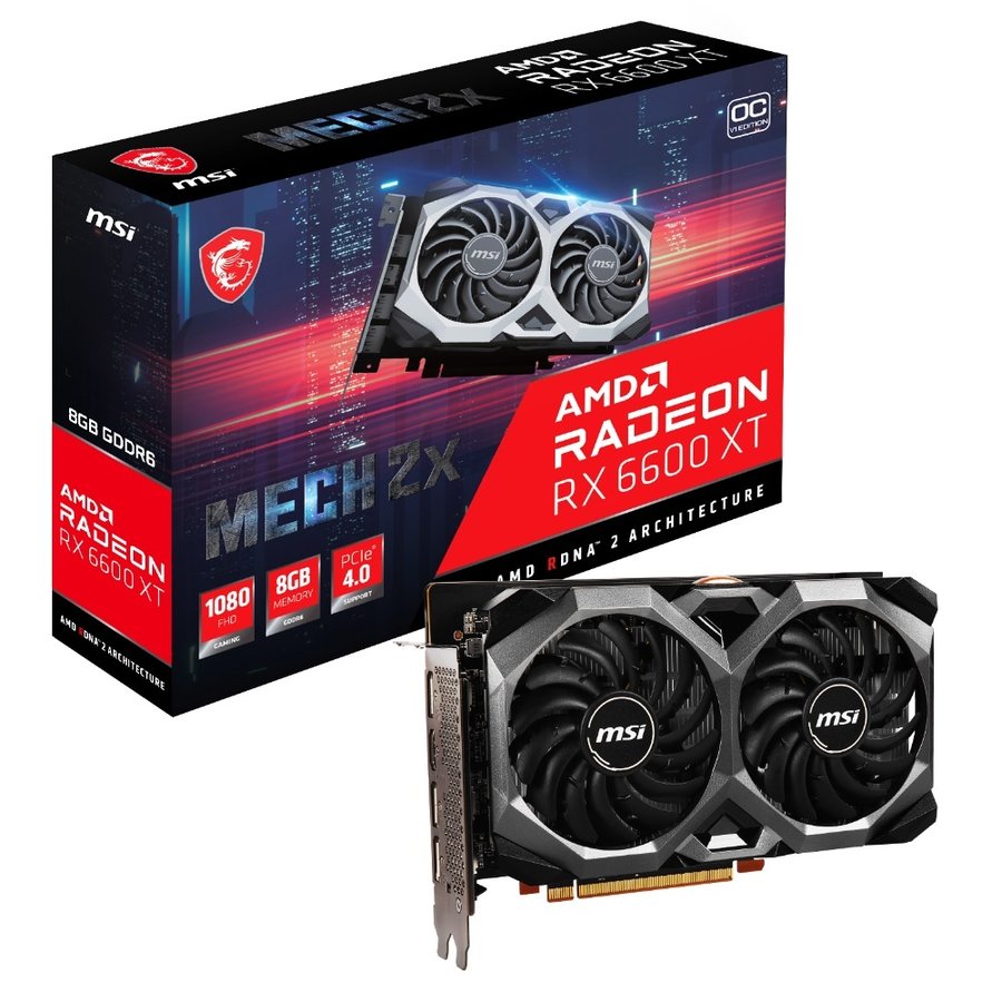 Radeon RX 6600 XT MECH 2X 8G OCV1 PCIExp 8GB MSI グラフィックボード ビデオカード