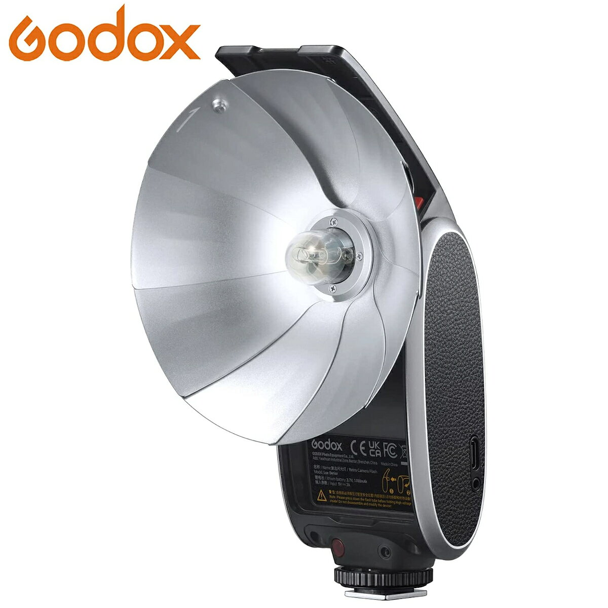 【あす楽対応 】日本正規代理店 Godox Lux Senior レトロカメラフラッシュスピードライト, 1700mAh /6000K /GN14 自動/手動ポータブル折りたたみ式リフレクター Sony ソニー Canon キヤノン Nikon ニコン 富士 Olympus オリンパス ペンタックス