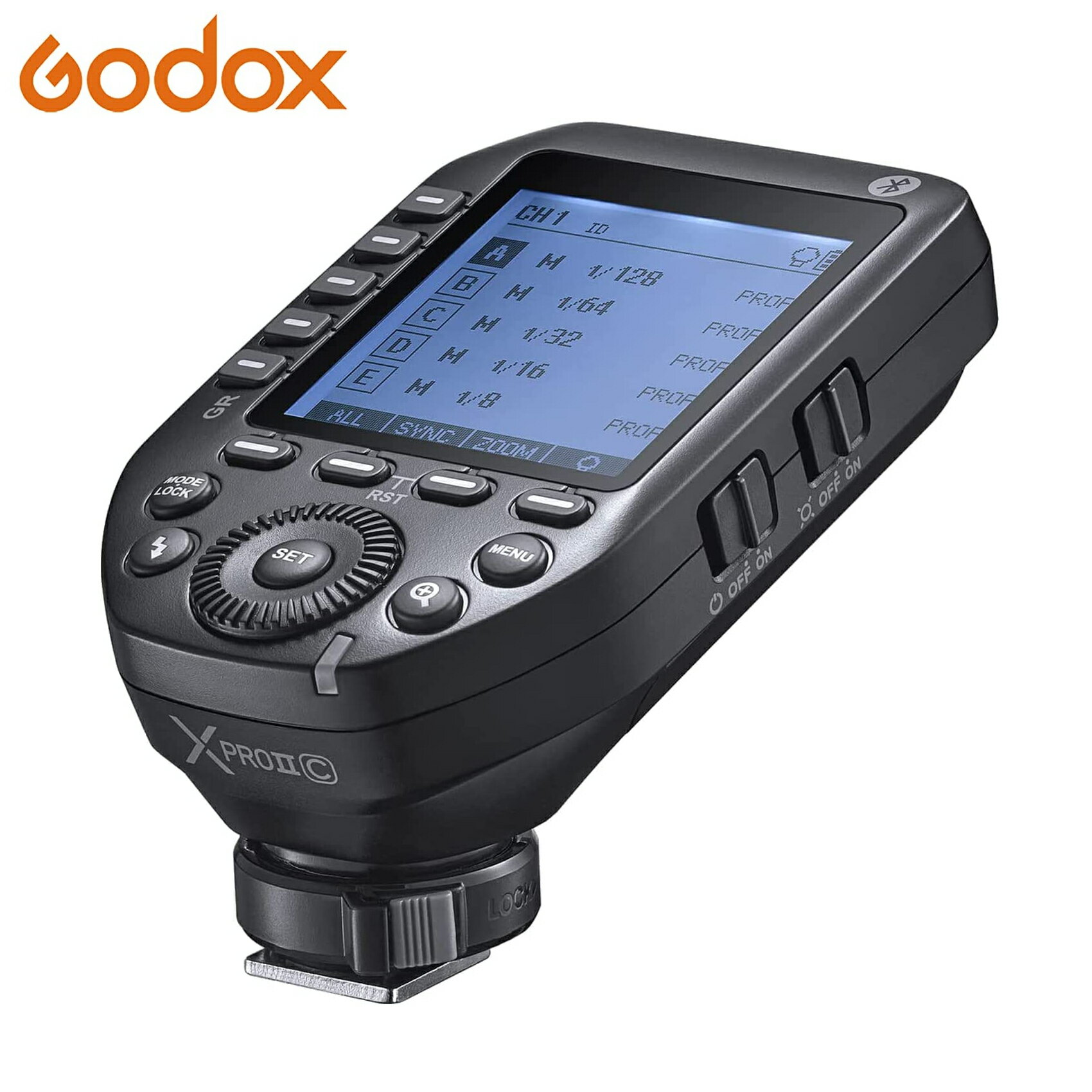 正規代理店品 GODOX XProII-C 技適マーク付 日本語説明書有 フラッシュトリガー CANON 用,2.4G ワイヤレストランスミッター HSS 1/8000S Bluetooth 大画面トリガー キヤノン カメラ用 Godox ゴドックス