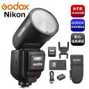 【在庫あり あす楽対応 365日出荷】 GODOX V1Pro-N 技適マーク バッテリーPSEマーク付き TTL Type-C充電ポート 1/8000HSS 76W 2.4G フラッシュ スプリットサブフラッシュデザイン ニコン Nikon v1 pro