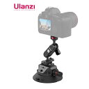 Ulanzi SC-02 カメラ用吸盤マウント 車載マウント GoPro Insta360 DJI カメラ用 360°回転 アルミ合金製 車載ホルダー 4.5インチ 1/4 ネジ穴 3/8 ネジ穴あり 耐荷重3kg GoPro MAX HERO10 9 8 7 6 5 Insta360 One X2 Go 2 DJI Osmo Pocket 2 Action 2 スマホ