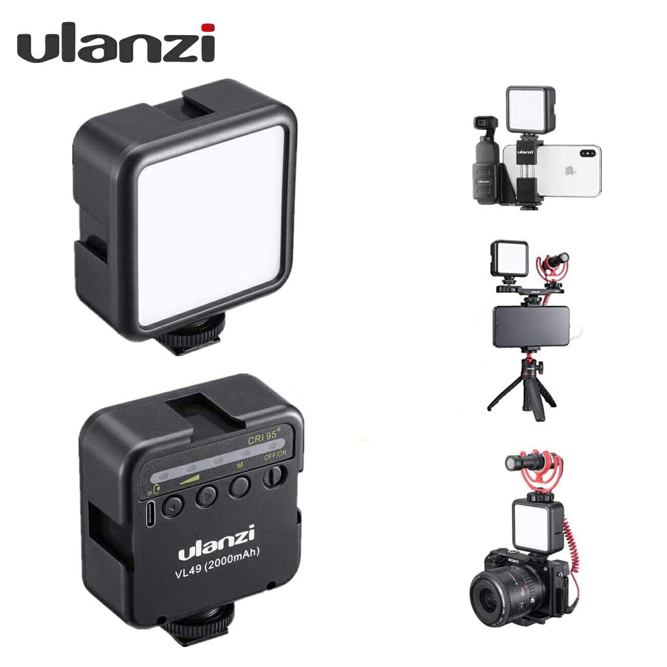 【全国送料無料】Ulanzi VL49 LEDビデオ