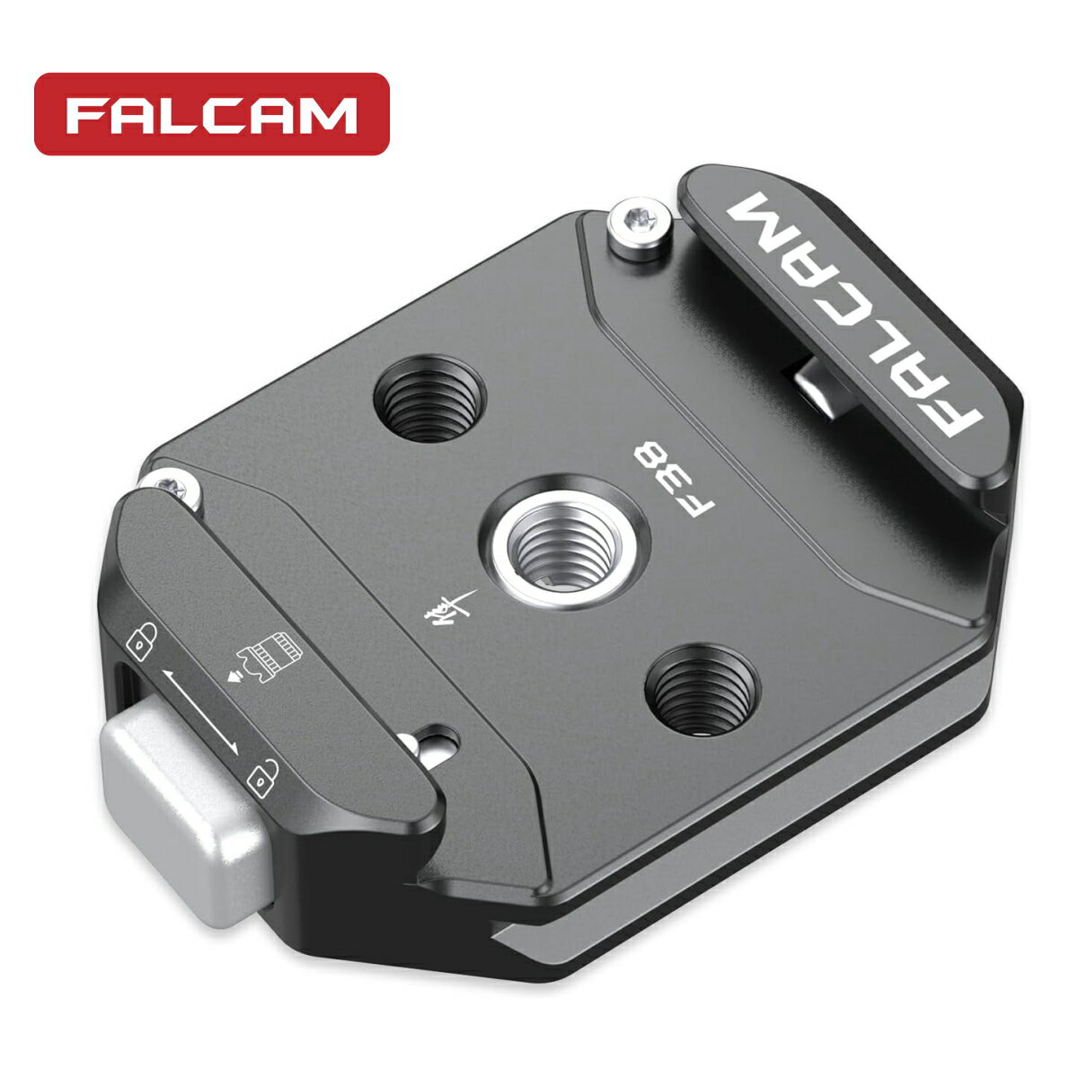 FALCAM ulanzi クイックシューベース F38クイックリリース 1/4"ネジ 3/8"ネジアダプター アルカスイス対応互換38mm クイックマウントアクセサリー アルミ製 カメラ/雲台/三脚用 F38-8