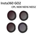 TELESIN Insta360 Go 2 ND8 ND16 ND32 CPLフィルター 4枚入り インスタ 偏光フィルター nd減光フィルター 減光フィルター高透過率 反射除去 アクセサリー マウント CPL/ND 8/16/32 Insta360 Go2