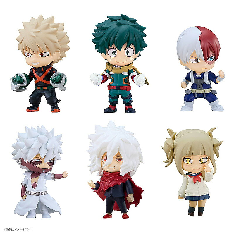 グッドスマイルカンパニー ねんどろいどさぷらいず 僕のヒーローアカデミア ヒーローvs敵(ヴィラン)編 1BOX6個セット 緑谷出久 爆豪勝己 轟焦凍 死柄木弔...