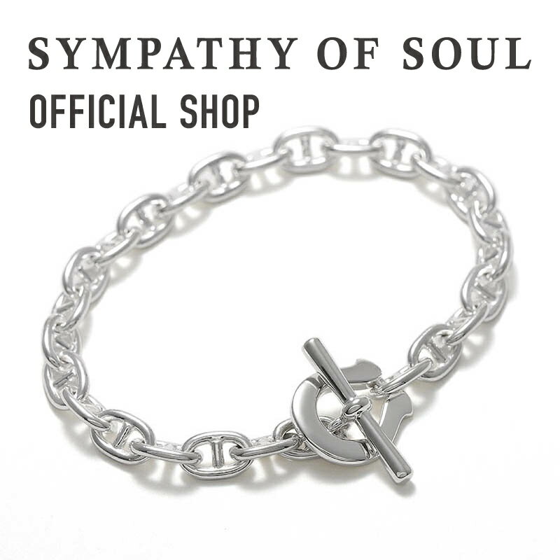 シンパシーオブソウル ブレスレット メンズ 【公式】シンパシーオブソウル SYMPATHY OF SOUL シックホースシュートグルブレスレット アンカー【メーカー直営】送料無料 | シンパシー オブ ソウル ブレスレット メンズ アクセサリー ブランド ジュエリー シルバー925 ホースシュー 馬蹄 アンカーチェーン ギフト