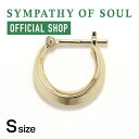 【公式】シンパシーオブソウル SYMPATHY OF SOUL ムーンフープピアス S K18イエローゴールド【メーカー直営】送料無料 | シンパシー オブ ソウル ピアス フープピアス メンズ アクセサリー ブランド ジュエリー K18ゴールド 18金 三日月 ムーン 片耳 ギフト プレゼント