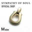 【公式】シンパシーオブソウル SYMPATHY OF SOUL ミディアムホースシューペンダント K18イエローゴールド 【メーカー直営】送料無料 | シンパシー オブ ソウル ペンダントトップ メンズ アクセサリー ブランド ジュエリー 18金 K18 ゴールド ホースシュー 馬蹄 プレゼント