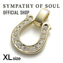 【公式】シンパシーオブソウル SYMPATHY OF SOUL エクストララージホースシューペンダント K18イエローゴールド ダイヤモンド 【メーカー直営】送料無料 | シンパシー オブ ソウル ペンダントトップ メンズ アクセサリー ブランド ジュエリー 18金 K18 ゴールド