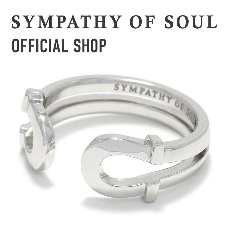 シンパシーオブソウル 指輪 メンズ 【公式】シンパシーオブソウル SYMPATHY OF SOUL ダブルホースシューリングスモール シルバー【メーカー直営】送料無料 | シンパシー オブ ソウル リング メンズ アクセサリー ジュエリー ブランド シルバー 925 ホースシュー 馬蹄 ギフト プレゼント 記念日