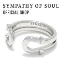 シンパシーオブソウル 指輪 メンズ 【公式】シンパシーオブソウル SYMPATHY OF SOUL ダブルホースシューリングスモール シルバー【メーカー直営】送料無料 | シンパシー オブ ソウル リング メンズ アクセサリー ジュエリー ブランド シルバー 925 ホースシュー 馬蹄 ギフト プレゼント 記念日