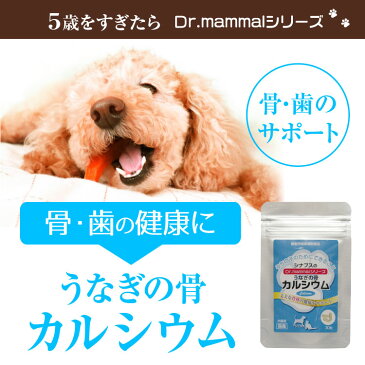 【訳あり 50%OFF】(賞味期限2019.1.11)『【メール便送料無料】犬 カルシウム サプリ『Dr.ママルシリーズ カルシウム』犬用 サプリメントうなぎの骨