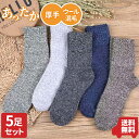 防寒靴下 あったか靴下 メンズ ソックス 秋冬用 5枚セット 靴下 暖かい (5色) ポイント消化