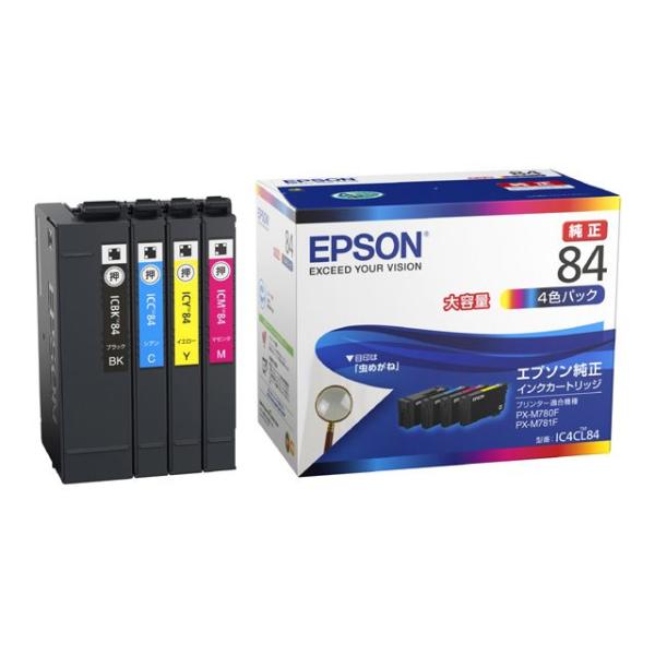 Rakuten - EPSON エプソン 【メーカー純正品】 インクカートリッジ (4色パック/大容量) IC4CL84