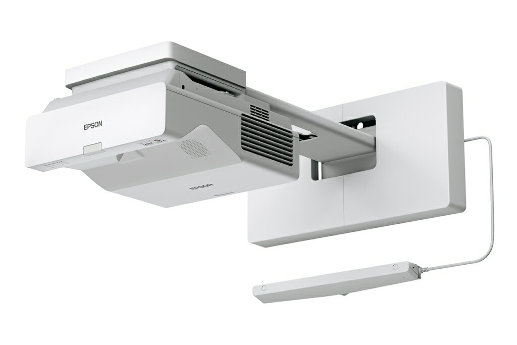 樂天商城 - EPSON エプソン ビジネスプロジェクター 3LCD/4100lm/WXGA/レーザー光源/16W/インタラクティブ/超短焦点壁掛け対応モデル EB-760WI