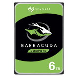 Seagate  BarraCuda 3.5 6TB ¢ ϡɥǥ HDD PC 2ǯݾ 6Gb/s 256MB 5400rpm Ź ST6000DM003