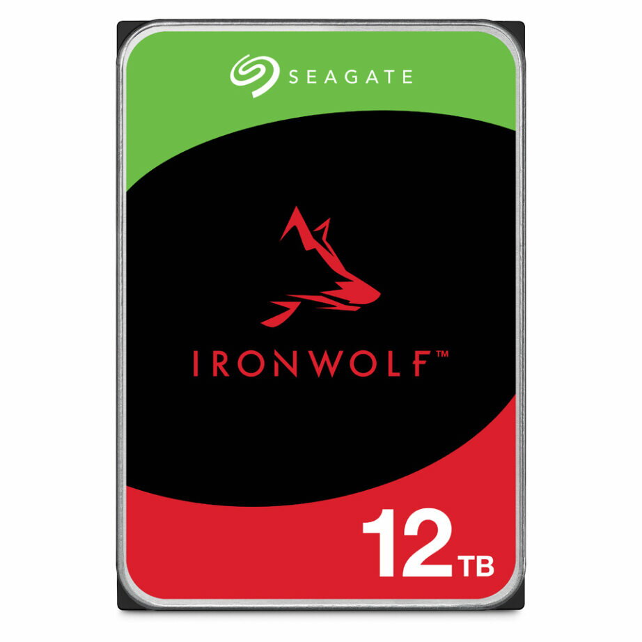 Seagate シーゲイト IronWolf 3.5インチ 【データ復旧 3年付】 12TB 内蔵 ハードディスク HDD CMR 3年保証 6Gb/s 256MB 7200rpm 24時間稼働 PC NAS ST12000VN0008