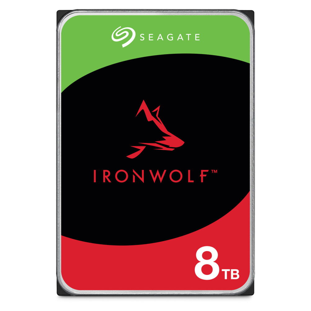 Seagate シーゲイト IronWolf 3.5インチ 【データ復旧 3年付】 8TB 内蔵 ハードディスク HDD CMR 3年保証 6Gb/s 256MB 5400rpm 24時間稼働 PC NAS ST8000VN002