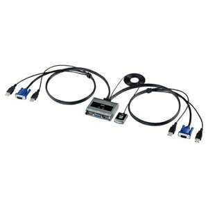 サンワサプライ パソコン切替器(エミュレーション非搭載?手元スイッチ付き) SW-KVM2UUSN2