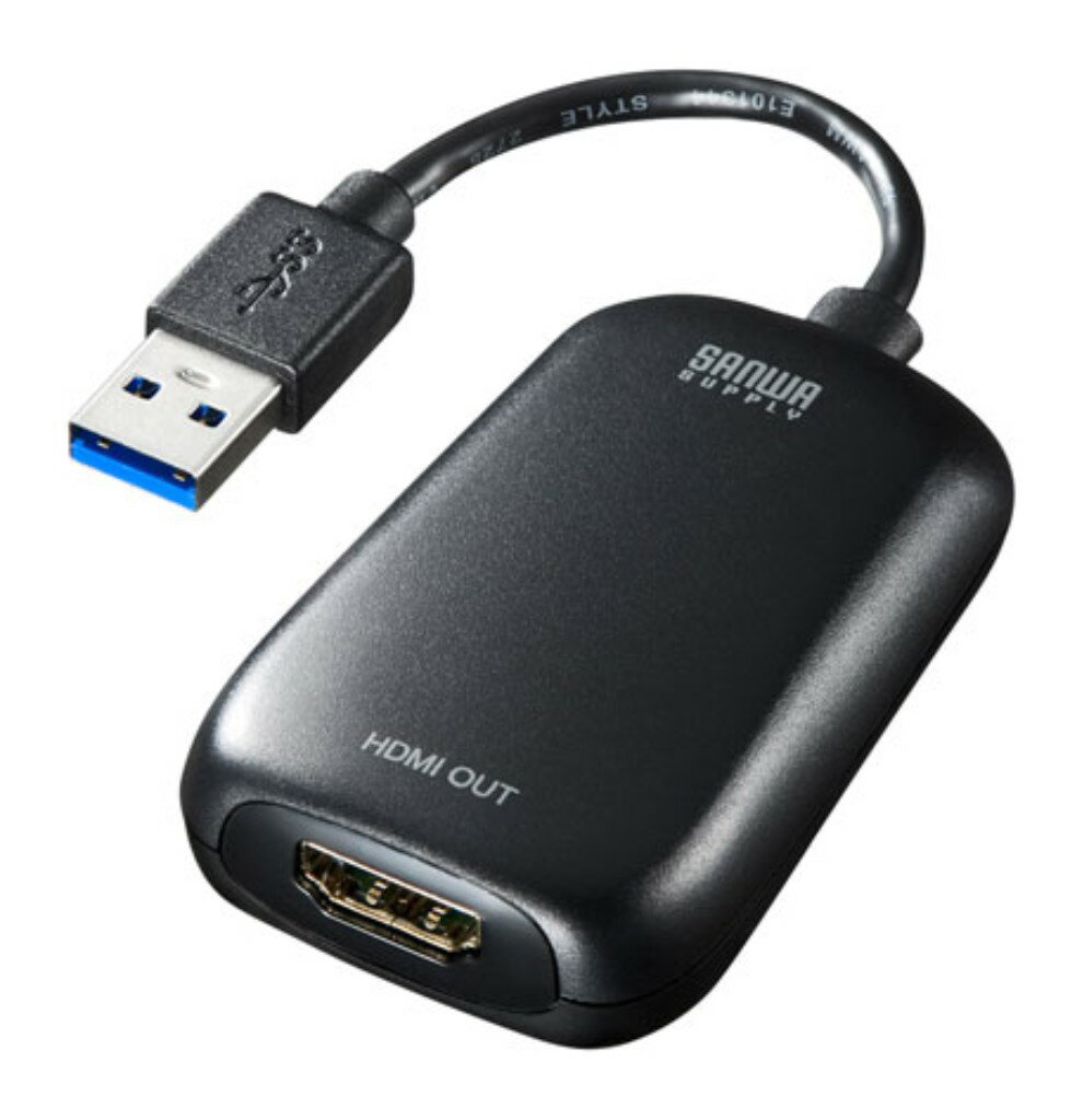 サンワサプライ USB3.2-HDMIディスプレイアダプタ(1080P対応) USB-CVU3HD1N
