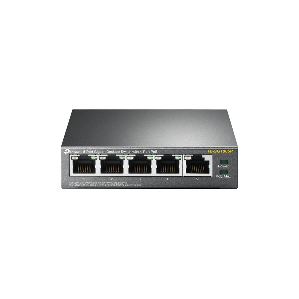 TP-Link ティーピーリンク 5ポート ギガビット PoE(4ポート) デスクトップ スイッチ TL-SG1005P