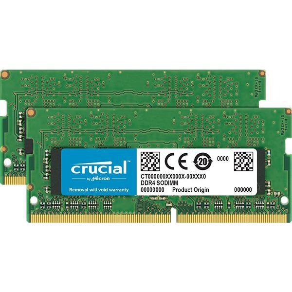 Crucial m[gPCp݃ 32GB(16GBx2) DDR4 2400MT/s(PC4-19200) CL17 SODIMM 260pin CT2K16G4SFD824A