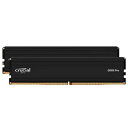 Crucial(クルーシャル) PRO (マイクロン製) デスクトップPC用増設メモリ 96GB(48GBx2枚)DDR5 5600MT/s CL46 UDIMM ヒートスプレッダ CP2K48G56C46U5 【正規代理店品】