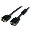 5m 高解像度VGA(アナログRGB)同軸ディスプレイケーブル 高密度D-Sub15ピン(ミニ) オス-高密度D-Sub15ピン(ミニ) オス 1920x1200 ブラック MXTMMHQ5M(2)