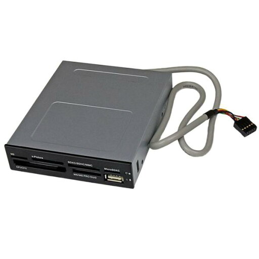 3.5インチ フロントベイ内蔵型 USB 2.0 マルチメディアメモリーカードリーダー 22-in-1 ブラック 35FCREADBK3 3.5インチ フロントベイ内蔵型 USB 2.0 マルチメディアメモリーカードリーダー 22-in-1 ブラック 35FCREADBK3