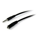 2m 3.5mm 4極TRRSステレオミニプラグ延長ケーブル (iPhone/携帯/ヘッドセット用) 1x 3.5mm4極ミニプラグ(オス)-1x 3.5mm4極ミニジャック(メス) MUHSMF2M(2)
