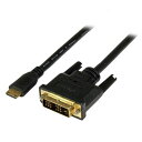 Mini HDMI - DVI-D変換ケーブル 2m ミニHDMI(19ピン) オス- DVI-D(19ピン) オス 1920x1200 HDCDVIMM2M(2)