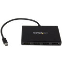 StarTech.com 4ポートMSTハブ Mini DisplayPort - 4x DsiplayPort マルチモニタースプリッタ 4K対応 Windowsのみ対応 MSTMDP124DP(2)