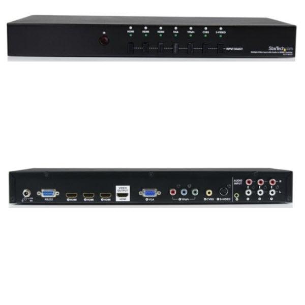 StarTech.com マルチ入力対応ビデオスケーラー(スキャンコンバータ) HDMI/VGA/コンポーネント/S端子/コンポジット入力(3x RCA音声入力) VS721MULTI