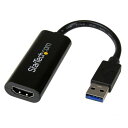 StarTech.com スリムタイプ USB 3.0-HDMI変換アダプタ 外付けディスプレイ増設アダプタ USB 3.0 A(オス)-HDMI(メス) 1920x1200/ 1080p USB32HDES