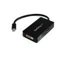 StarTech.com スリーインワンMini DisplayPort-DisplayPort/ DVI/ HDMI変換アダプタ MDP2DPDVHD