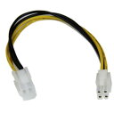 StarTech.com 20cm パソコン用ATX12V電源延長ケーブル ATX 12V電源コネクタ 4ピン (オス) - ATX 12V電源コネクタ 4ピン (メス) ATXP4EXT