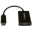 StarTech.com DisplayPort - VGA変換アダプタ ディスプレイポート/DP(オス) - VGA/D-Sub15(メス)コンバータ オーディオ対応 1920x1200 DP2VGAA