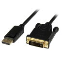 StarTech.com DisplayPort - DVIアクティブケーブル 1.8m DP DVI変換アダプタケーブル ディスプレイポート(オス) - DVI-D (25ピン/オス) 1920x1200 ブラック DP2DVIMM6BS