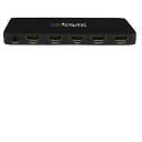 StarTech.com 4出力対応 4K HDMI 分配器 アルミ筐体 HDMI オーディオ/ビデオ スプリッター 4K 30Hz ST124HD4K(2)